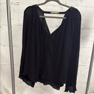 Chic Black Blouse - WINK - Size Small - Long Sleeve Great Condition Top
